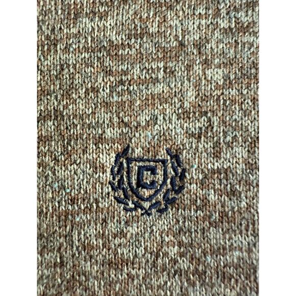 Chaps Men’s Quarter-Zip Tan Pullover Sweater size Large - Picture 3 of 7